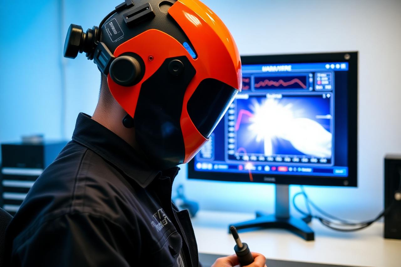 Welding simulator station