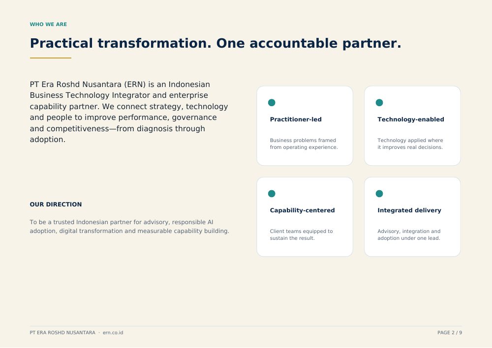 Company profile page 2 preview